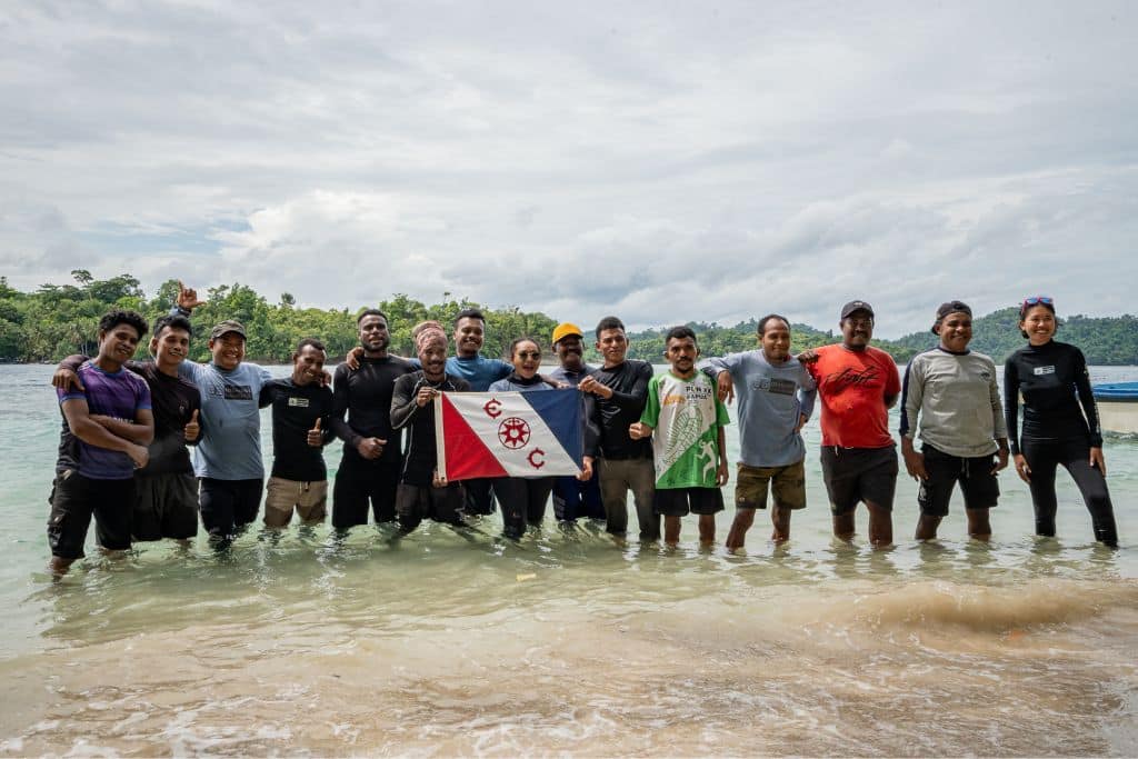 Working alongside communities in Raja Ampat, Indonesia.