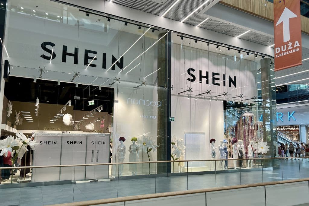 Shein shop in Warsaw, Poland.