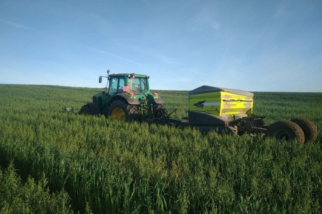 Direct seeding, also called zero tillage, is a regenerative agriculture practice avoids the turning over of soil before seeding, maintaining the soil's structure intact and reducing erosion.