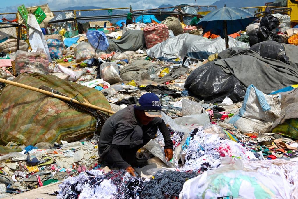Waste picker in Patayas, Manila, Philippines.