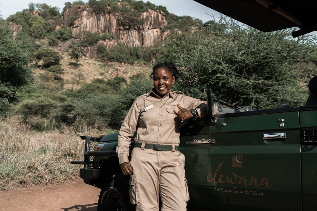 Meeting Angela Desdery at the Serengeti Pioneer Camp.
