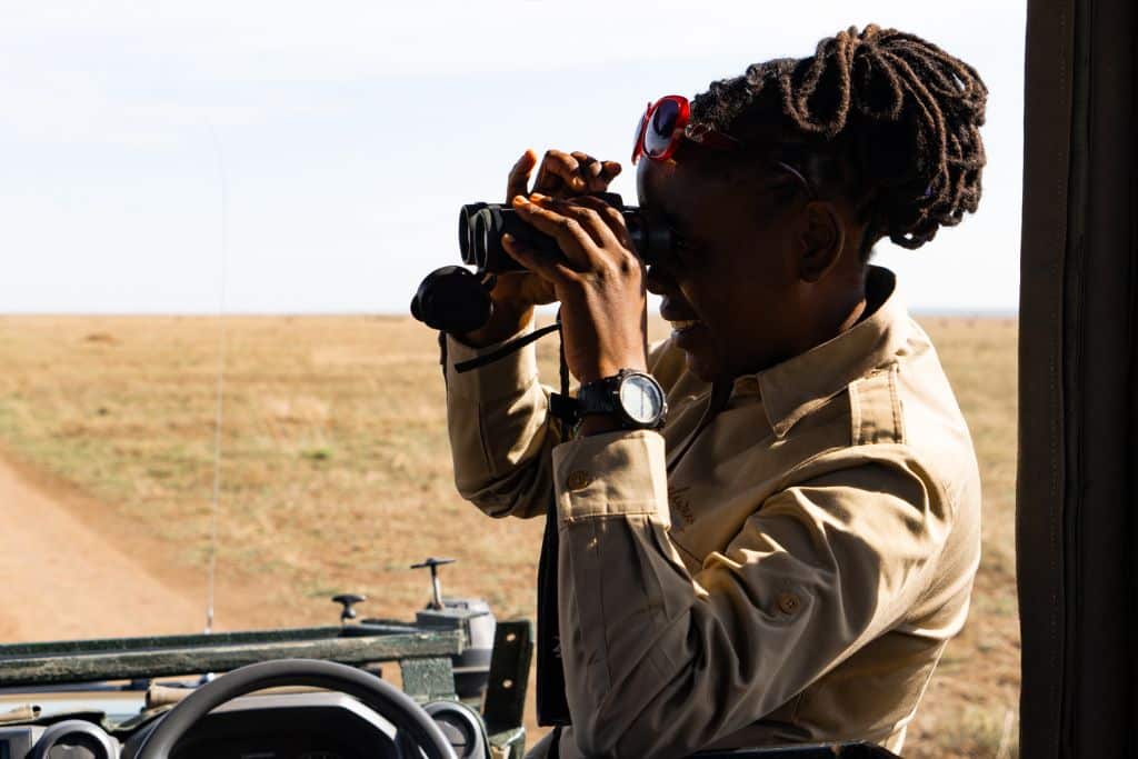 Angela at work, guiding our team to the edges. Photo: Marla Tomorug.